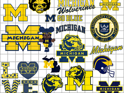 Michigan Wolverines SVG michigan wolverines svg svgbees