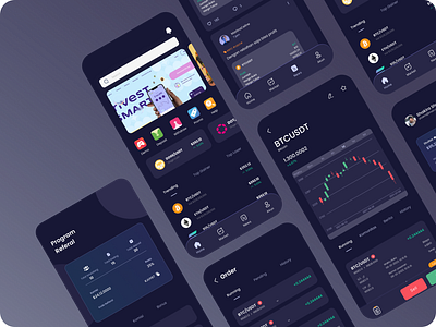 Crypto Trading Mobile App apps branding crypto experience graphic design interface investation investmen mobile app trade ui ux
