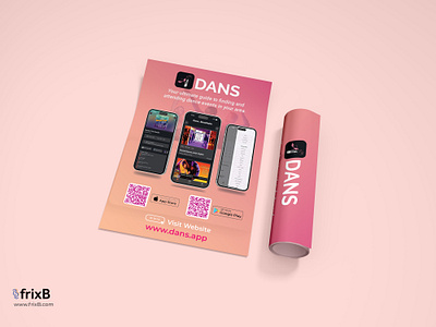 Sleek & Modern App Flyer: Professionally Crafted DANS-Inspired dribbble illustration portfolio