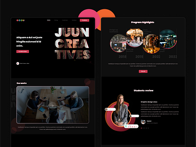 Landing page - Juun creatives