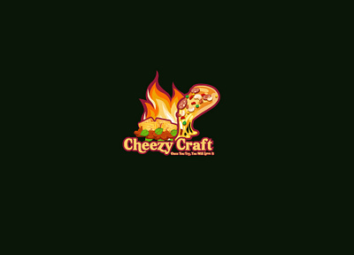 Cheezy Craft logo design brand identity brand logo branding foodlogo freelogo graphic design illustration inspiration logo logo designer logos minimal pizzalogo
