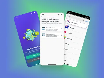 Bankt - Account Setup design typography ui ux web design