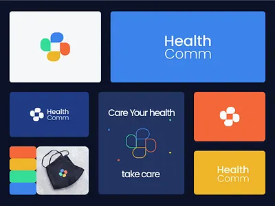 Health comm brand identity branding clinic communication creative design health health communication health logo health talk healthcare hospital logo logo design medical medicine minimal modern pharma pharmacy
