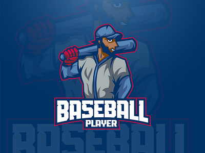 Baseball Esport Mascot Logo baseball baseball logo baseball mascot esport esport baseball esport logo esport mascot face esport game game logo game mascot logo logo design mascot logo