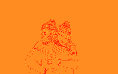 Lord Rama and Hanuman ji illustration