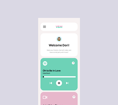 Music Player - MLH Hackathon Mobile UI design ui