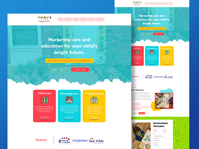 Trice's Home Childcare Website branding center child care childcare center childcare website cincinnati child care daycare drippindigital layout ui web design website design wix