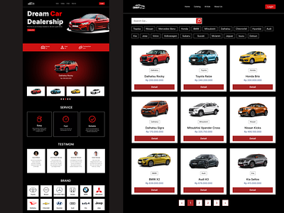 Carboy | UI Web Design app black red branding car dealer design graphic design illustration logo ui ui ux uicar uiuxweb ux web