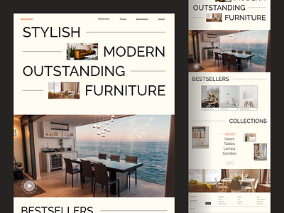 Website of Furniture Studio branding clean design fresh furniture simple design studio typography ui ux web web design website