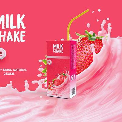 Milk shake products packing design branding graphic design juice logo packaging packing design