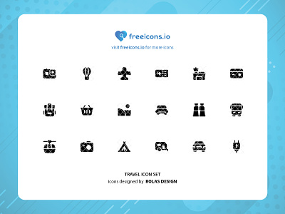 TRAVEL ICON SET branding design free icons icon illustration logo logo design travel icons ui vector vector logo web