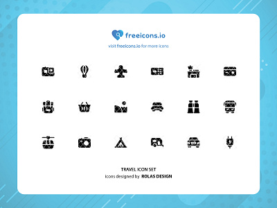 TRAVEL ICON SET branding design free icons icon illustration logo logo design travel icons ui vector vector logo web