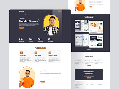 Portfolio website build website create website cv dribbble best shot homepage landingpage personal website portfolio portfolio website redesign rupak rupak chakraborty treand 2023 uiux web web design website website design website redesign