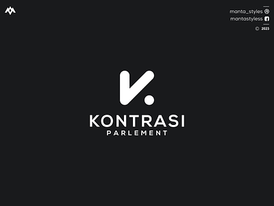 KONTRASI PARLEMENT branding design graphic design icon illustration k icon k logo letter logo minimal ui vector