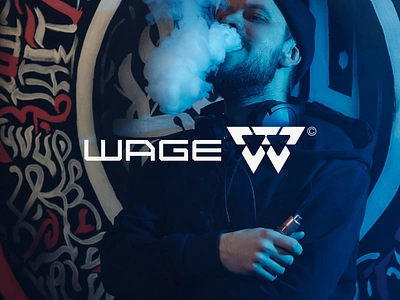 Wage© Logo Design. branding cannabis design letter w liquid logo logodesigner logotype modern nextmahamud startup symbol vape vapelogo vaping w letter w logo