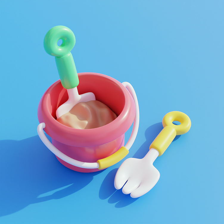 bucket and spades by Hsia on Dribbble