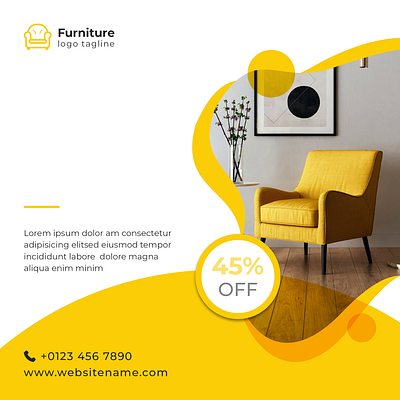 furniture video add 2023 design 3d animated design animation branding design furniture add graphic design latest add design latest flyer latest video modern design motion add motion graphics thumbnail design typography ui ux video add yellow