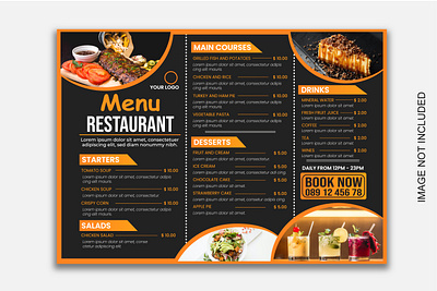 Organic flat rustic restaurant menu Design design graphic design illustration print design restaurant menu