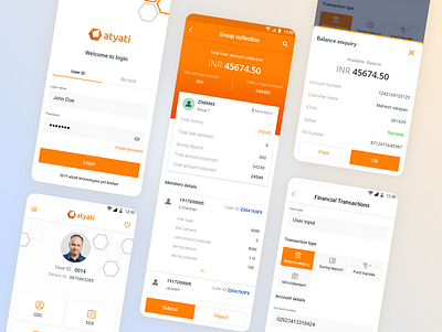 Atyati- Banking application UI UX designs