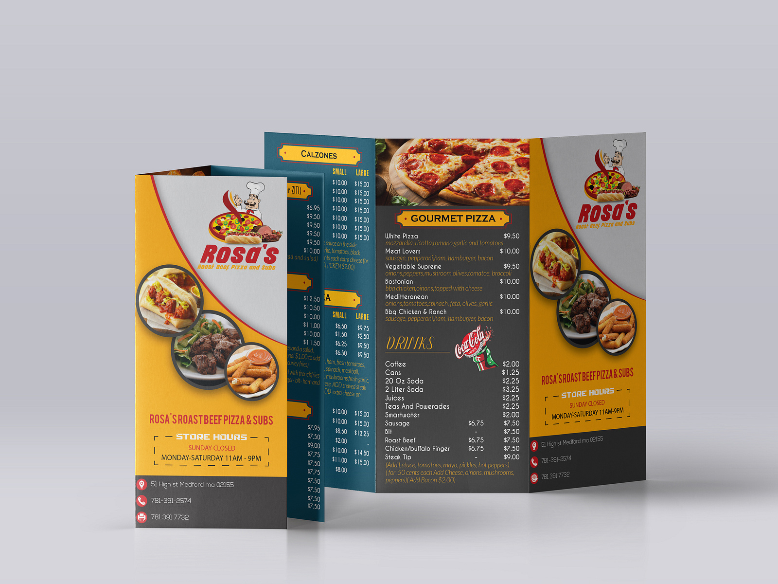 Trifold Menu For Restaurant by Asif Mahmud on Dribbble