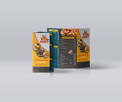 Trifold Menu For Restaurant food flyer food menu menu design restaurant menu trifold menu