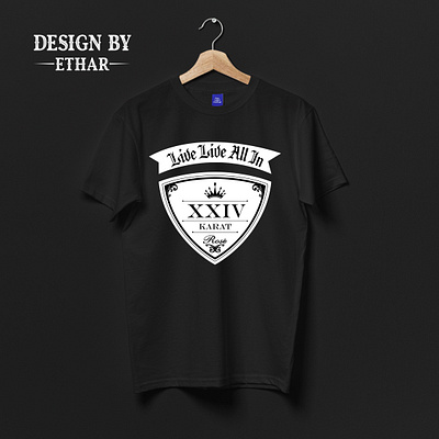 live live all in tshirt design