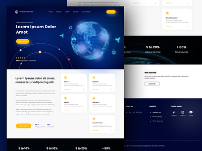 📡 AI Website Design 3d design 3d ui ai ai design ai web artificial intelligence design web figma landing page ui ui design ui landing page ux design web reference web ui webdesign website