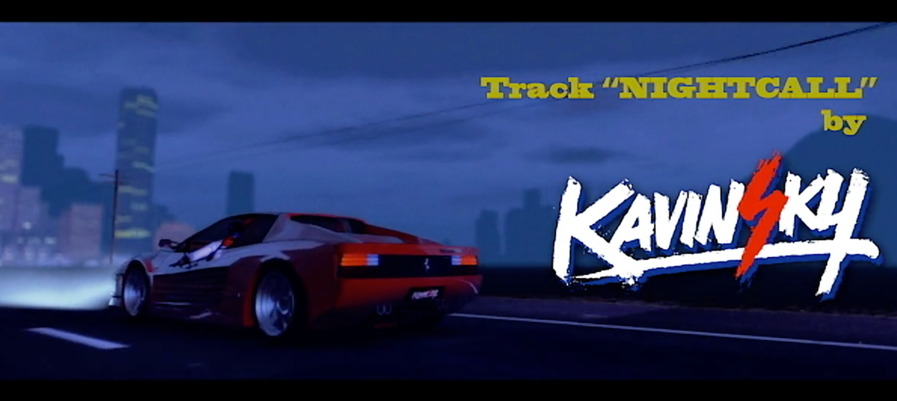 Kavinsky - Fan Art 3d animation motion graphics