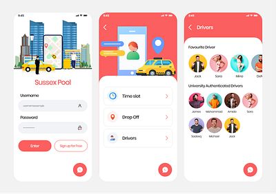 Ride booking - app design app ui design branding design graphic design illustration minimal ride booking ui uiux vector