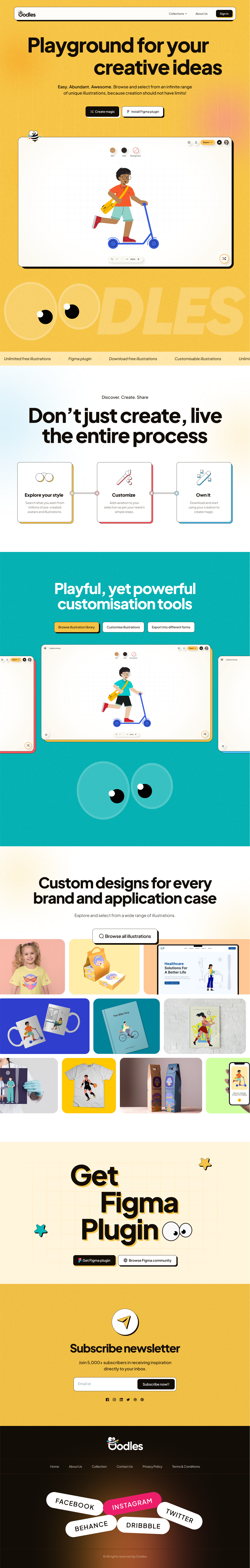 "Oodles" your graphic library. beautiful websites branding branding website color designs colorful websites colors design design websites graphic design website illuminz modern layouts oodles saas tool websites ui