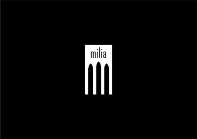 milia branding graphic design italy logo logotype milan sewing sewing studio typography