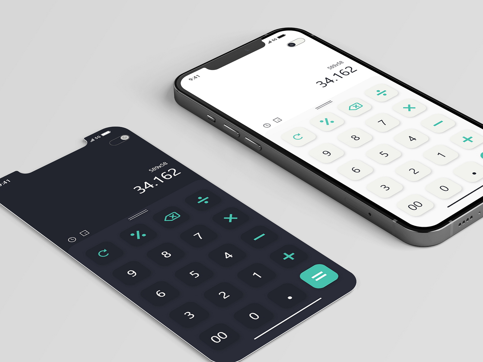 Calculator Mobile App by Rifqi Naufal on Dribbble