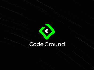 Code Ground, Modern Logo Design Concept app logo apps brand branding code code ground logo code logos code man logo codeing logo coder man logo design graphic design logo logo design logo make vector web logo