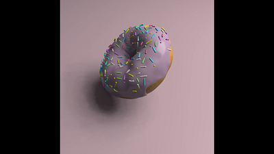 3D Doughnut 3d animation branding design graphic design motion graphics