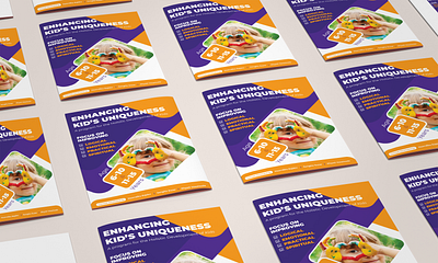 Uniqueness Program Brochure branding brochure design colorfull creative design graphic design illustration pop colors design