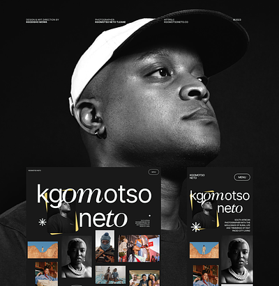 Kgomotso Neto — Website Concept awwwards branding design editorial photography portfolio ui website design