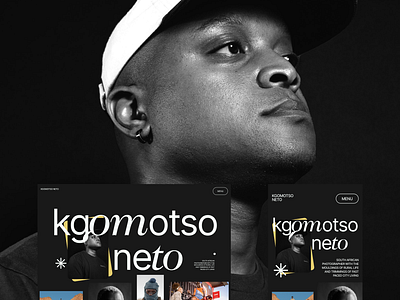 Kgomotso Neto — Website Concept awwwards branding design editorial photography portfolio ui website design