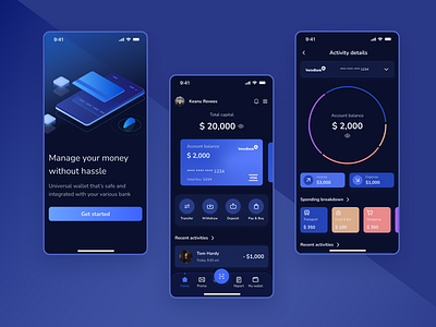 Ewallet - Mobile App UI design Concept activity page app desgin app ui design e wallet app ewallet app design home page design mobile mobile app mobile app design mobile app ui design ui ui design