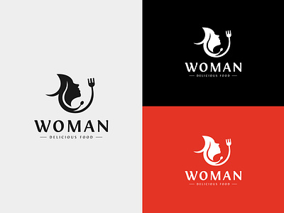 Woman Food Logo | Female Food Logo | Restaurant Logo | Food Logo beauty food brand design branding cook cooking delicious food logo design female food logo food academy food logo graphic design hotel kitchen logo logo logo design minimal minimalist logo modern food logo restaurant logo woman food logo