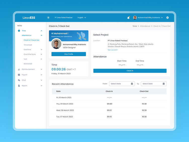 Employee Attendance by Muhammad Rifky Andrianto on Dribbble