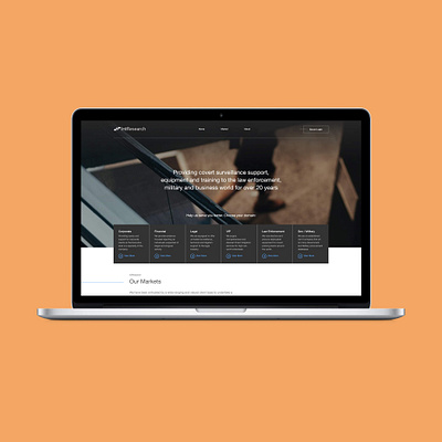 Int Research - Security Services Website design ui ux web design website website design wordpress