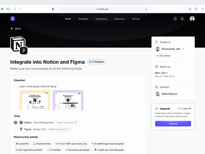Onboarding Platform - Web App app onboarding candidate clean design dipa inhouse employee hiring hr job seeker layout onboarding project management recruiter task ui design user engagement user onboarding ux design web app design web design