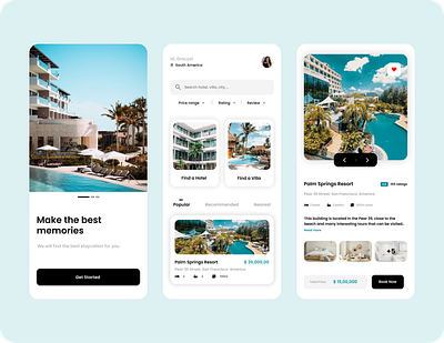 [Re-Design] Staycation Booking App design mobile ui