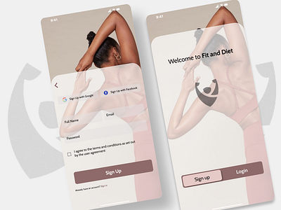 Sign Up - design fitness graphic design sign up ui workout