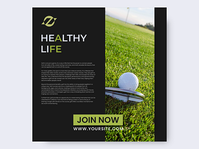 Golf Sport Center banner branding design golf graphic design mobile poster sport ui uiux ux