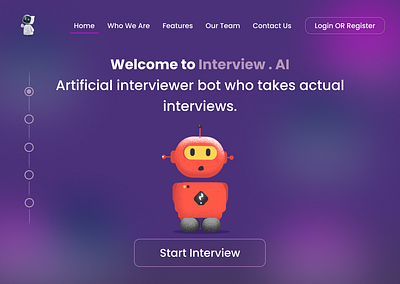 Interview.AI app branding design figma graphic design illustration logo ui ux vector