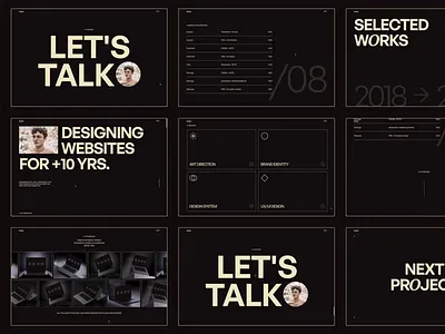 Linear - Portfolio Website Overview animation dark design designer figma motion personal portfolio ui ui design ui motion webflow website