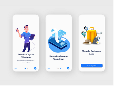 On Boarding Traveling onboarding traveling ui ux
