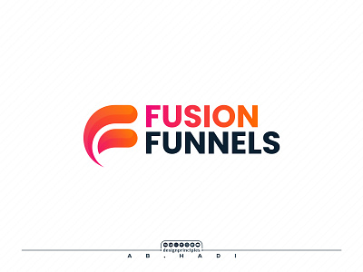 Fusion Funnels Website Making Logo ab hadi brand branding clean design f f letter fusion graphic design illustration logo logo design logo mark logos modern logo typography logo vector web mark