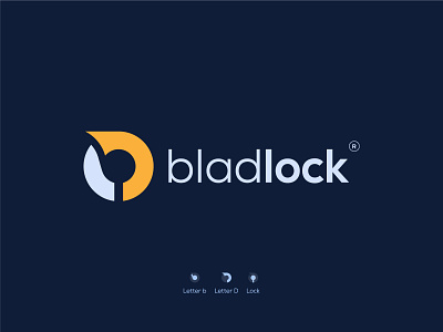 bladlock - Logo Design (unused) brand identity branding core corporate door identity letter b letter d lock logo logo design logodesigner logos logotype modern logo modern minimal logo monogram open secure security